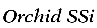 Orchid SSi Font Image