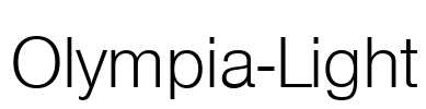 Olympia-Light Font Image