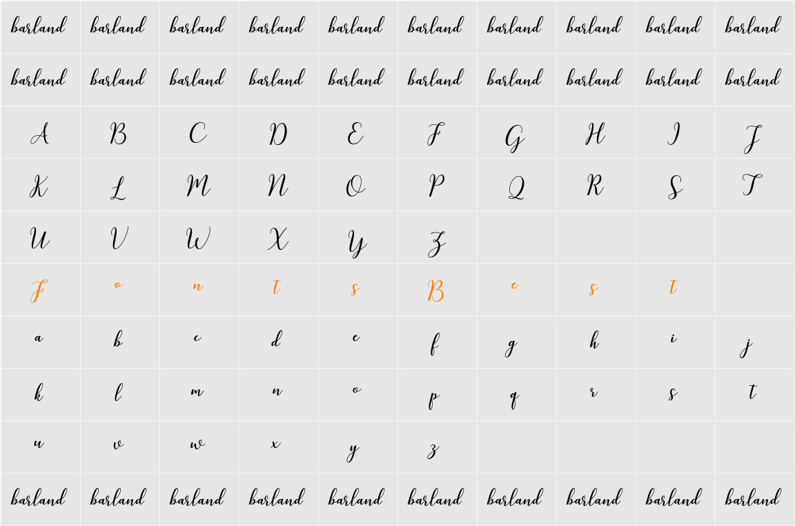 kissita demo Character Map