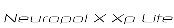 Neuropol X Xp Lite Font Image