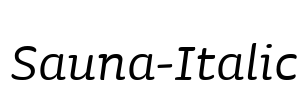 Sauna-Italic
