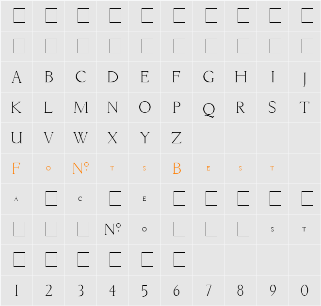 Livia Character Map