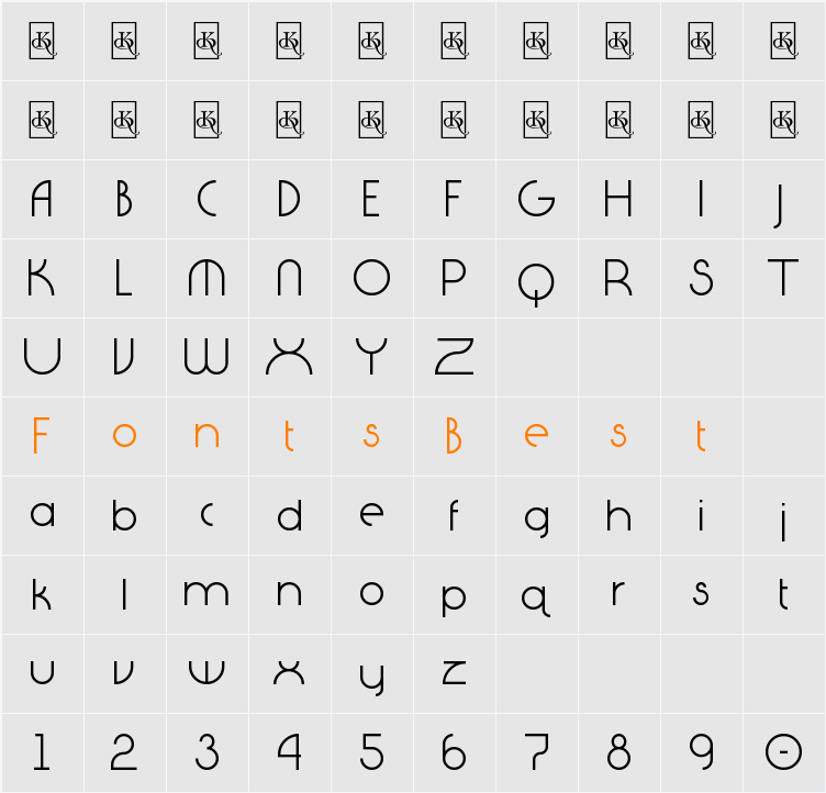 DiagaNO Character Map