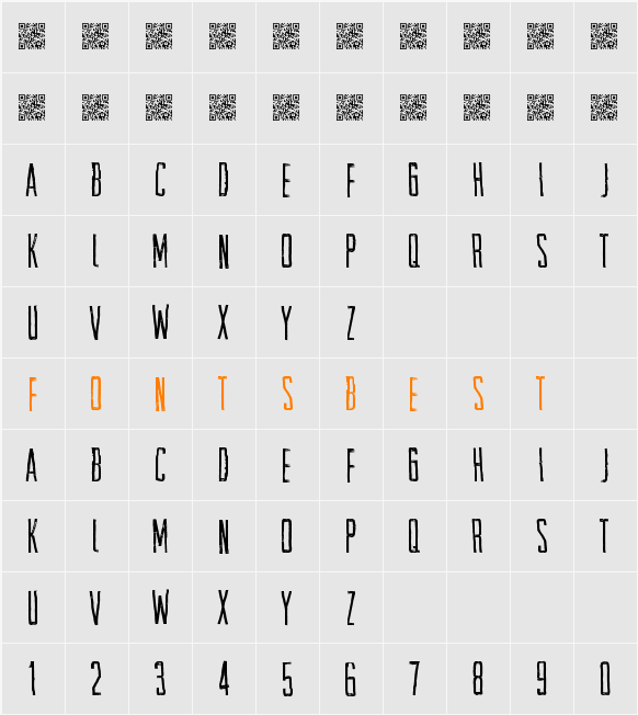 SpaceTransit Character Map