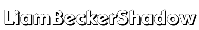 LiamBeckerShadow Font Image