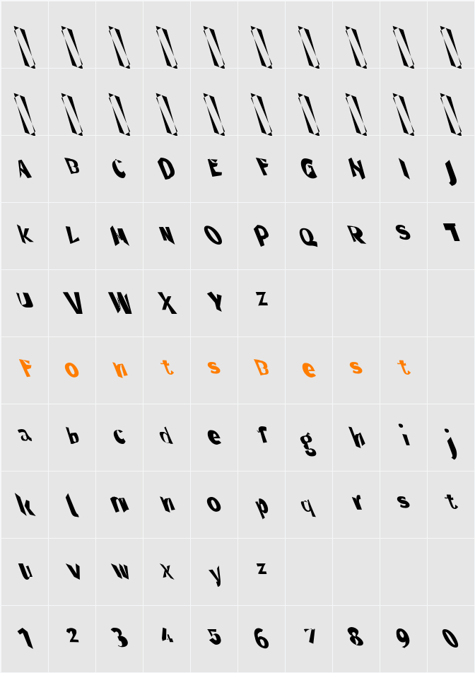 Through The Black Character Map