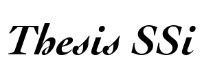 Thesis SSi Font Image