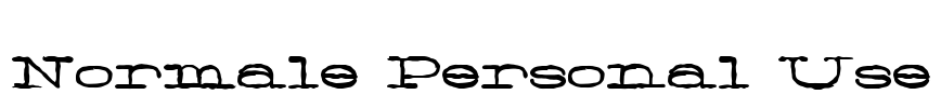 Normale Personal Use