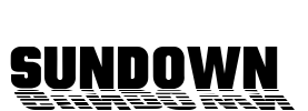 Sundown Font Image