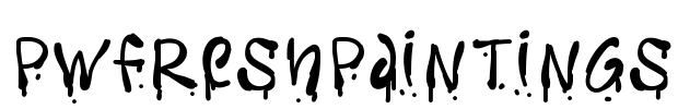 PWFreshpaintings Font Image