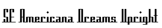 SF Americana Dreams Upright Font Image