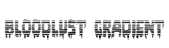 Bloodlust Gradient Font Image