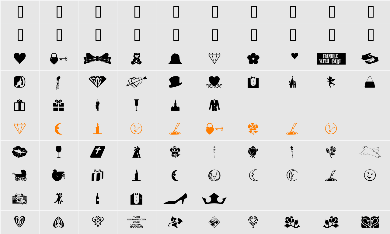 4YEOVAL Character Map