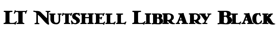 LT Nutshell Library Black Font Image