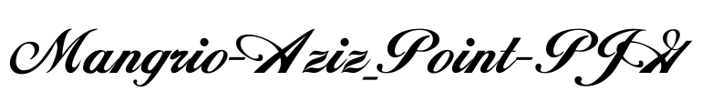 Mangrio-Aziz_Point-PJG Font Image