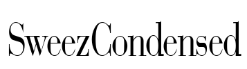SweezCondensed Font Image