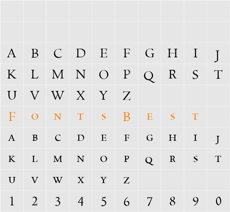 Spira-RegularSmallCaps Character Map