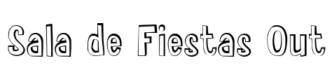 Sala de Fiestas Out Font Image