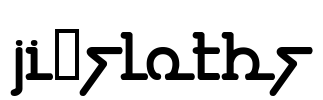 JI-Sloths Font Image