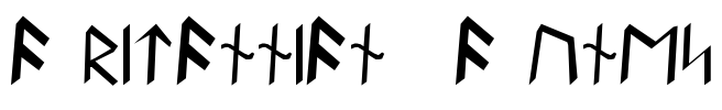 Britannian Runes Font Image