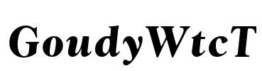 GoudyWtcT Font Image