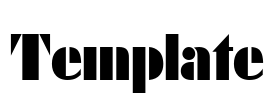Template Font Image