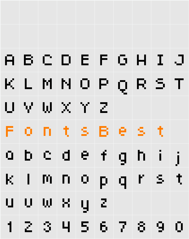 FFF Minitower Extended Character Map