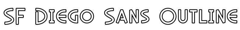 SF Diego Sans Outline