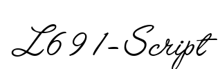 L691-Script Font Image