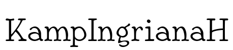 KampIngrianaH Font Image