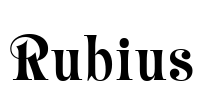 Rubius Font Image