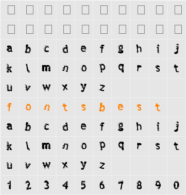 Verdy Character Map