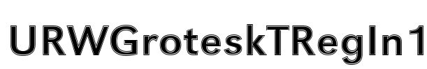 URWGroteskTRegIn1 Font Image