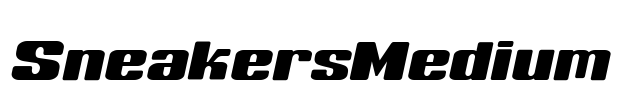 SneakersMedium Font Image