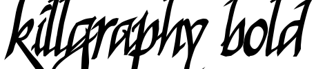 Killgraphy Bold
