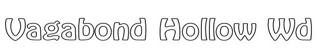 Vagabond Hollow Wd Font Image