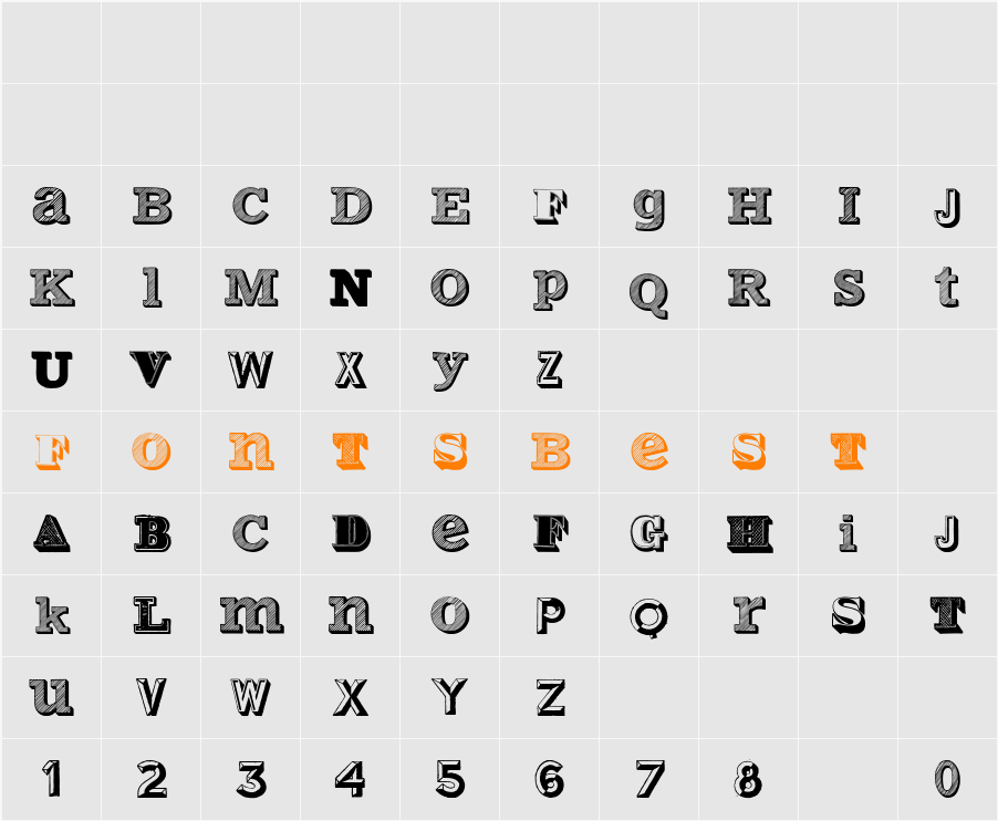 Varius Multiplex Personal Edition Character Map