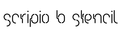 Scripio B Stencil