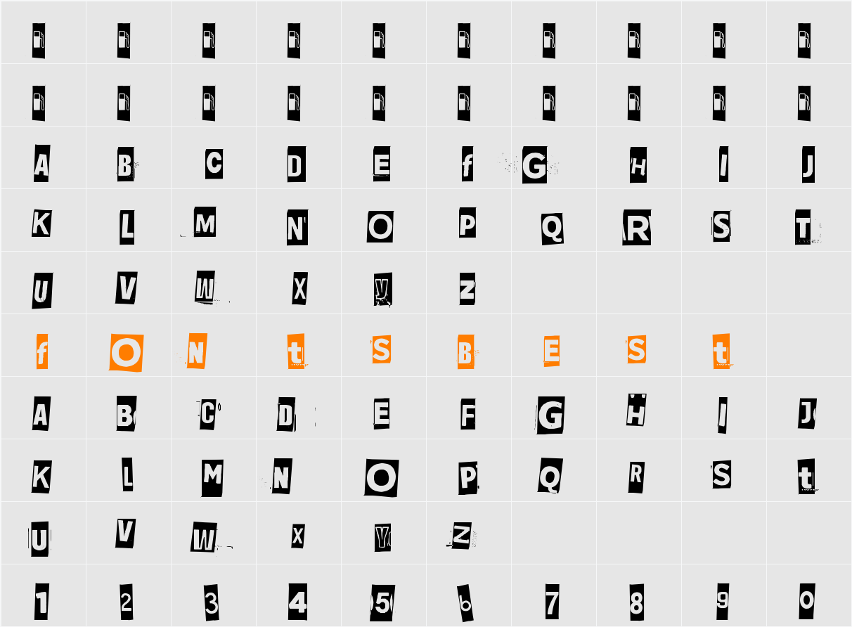 Jadefedgah[8002] Character Map
