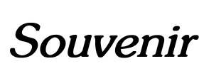 Souvenir Font Image