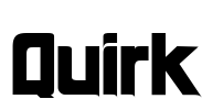 Quirk Font Image