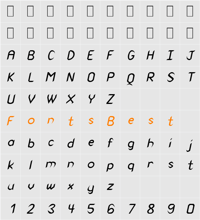 Spike Character Map