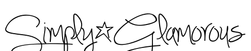 Simply*Glamorous Font Image