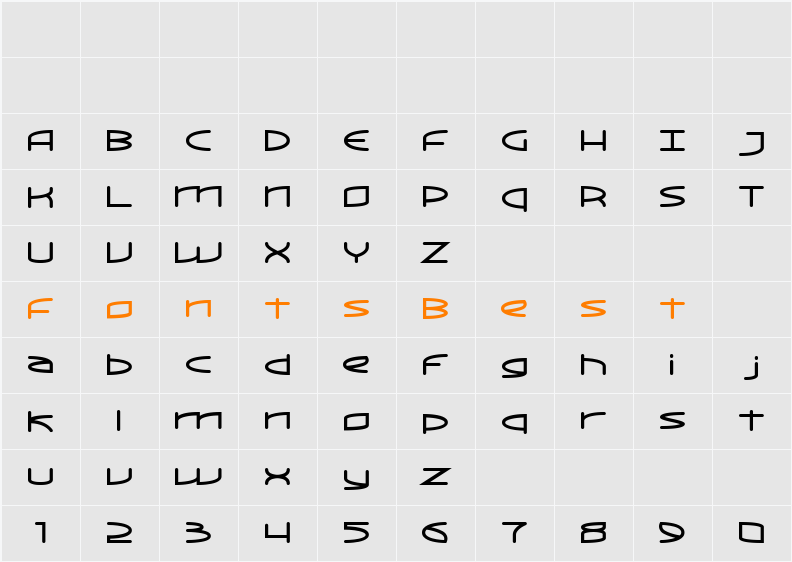 ReadOut Character Map
