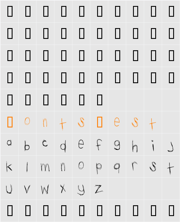 scratch base Character Map