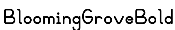 BloomingGroveBold Font Image