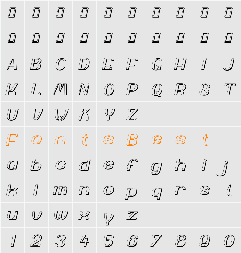 Yiggivoo Unicode 3D Character Map