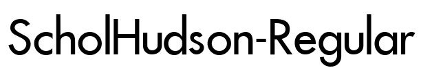 ScholHudson-Regular Font Image
