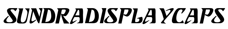 SundraDisplayCaps Font Image