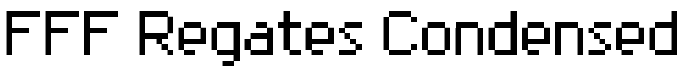 FFF Regates Condensed Font Image